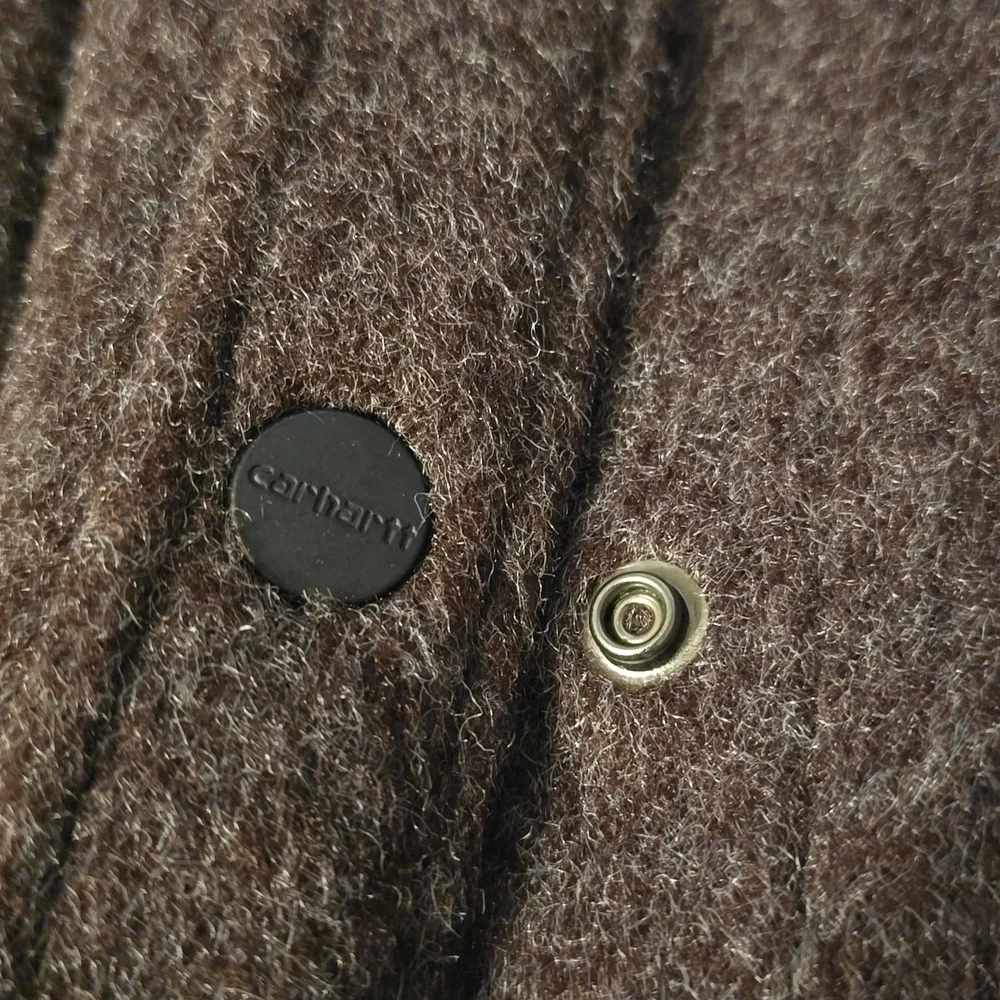 Carhartt Women's Loose Fit Brushed Fleece Shirt Jac - Picture 6 of 10
